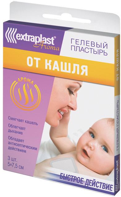 Пластырь лечебный EXTRAPLAST Aroma От кашля 3 шт.