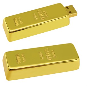 Флеш - карта USB Золотой слиток (16Гб)