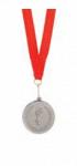 Медаль наградная на ленте Серебро