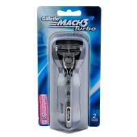Бритва с 2 сменными кассетами Mach3 Turbo Gillette Бритва с 2 сменными кассетами Mach3 Turbo Gillette