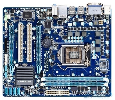 Плата материнская Gigabyte GA-H61M-D2P-B3