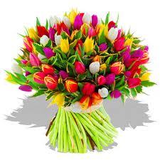 Букет «Разноцветные тюльпаны»