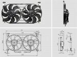 Электровентилятор системы охлаждения двигателя с кожухом 21214-1300024-43
