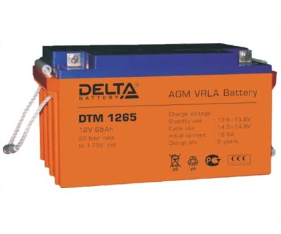 Аккумуляторная батарея Delta DTM 1265 Аккумуляторная батарея Delta DTM 1265