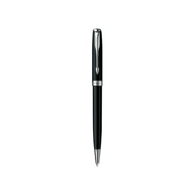 Ручка шариковая Parker модель Sonnet черная с серебром