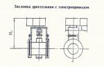 Заслонка дроссельная А370.604; PN,МПа 1,2; углеродистая сталь