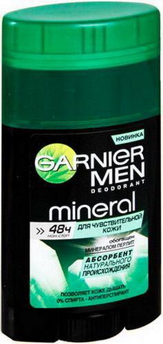 Дезодорант-антиперспирант garnier men mineral для чувствительной кожи твердый