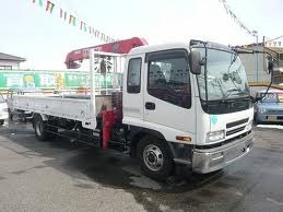 Грузовик бортовой+кран б/у Isuzu Forward, 2001 г