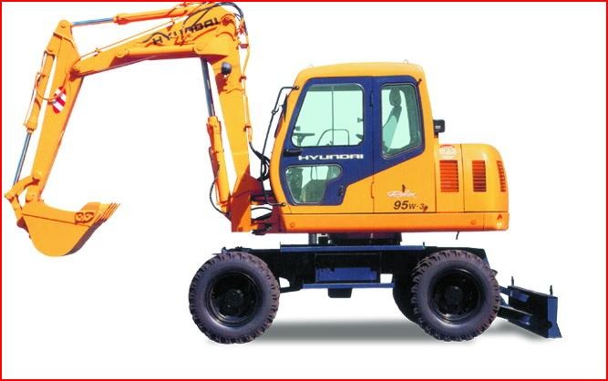 Экскаватор колесный HYUNDAI R95W-3