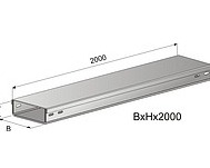 Кабельный короб неперфорированные ГК-100х60х2000