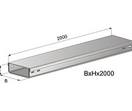 Короба неперфорированные ГК-150х60х2000