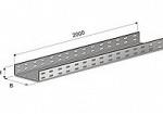 Кабельный Лоток П-150х60х2000 перфорированный (0.7мм) цинк
