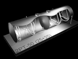 Резервуар двустенный без опор 2РТ-50(25+25)