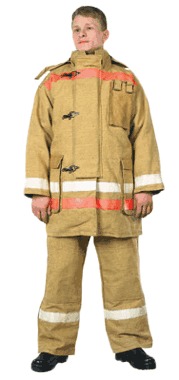 Боевая одежда пожарного 2-го уровня защиты из брезента
