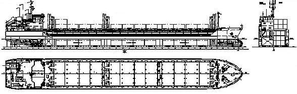 Универсальный сухогрузный теплоход дедвейтом 5460 тонн Проект 00101