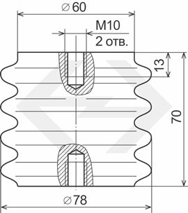 Изоляторы опорные армированные типа ИОР