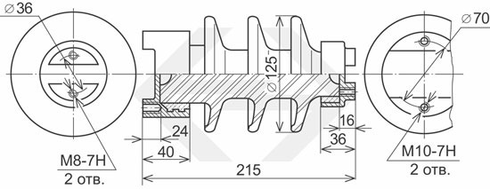 Изоляторы опорно-стержневые типов С4-80/195