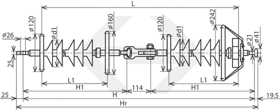Линейные подвесные полимерные изоляторы для ЛЭП 330-500 кВ