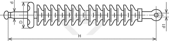 Линейные подвесные полимерные изоляторы для ЛЭП 35-330 кВ ЛК120/35-III