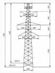 Промежуточные опоры напряжением 330 кВ типа П330
