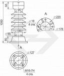 Изоляторы опорно-стержневые типов С4-450-I/II