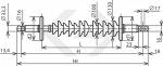 Линейные подвесные полимерные изоляторы для ЛЭП 35-220 кВ ЛК 70/35-АVII