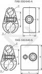 Зажим болтовой типа ПАБ