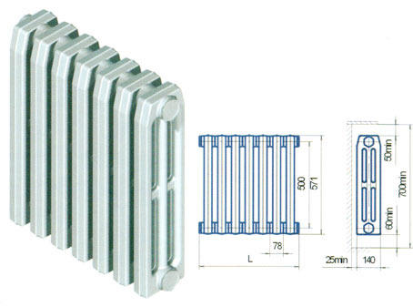 Радиатор чугунный Т3-140-500