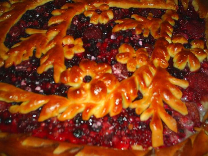Пирог с калиной