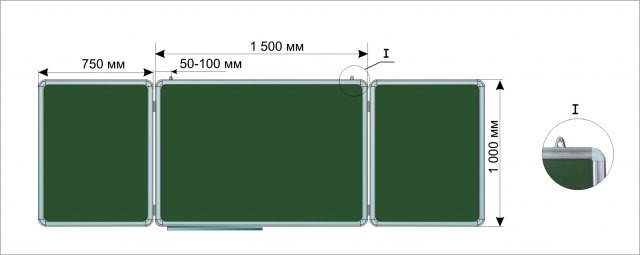 Доска классная 1000*1500