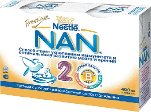 Жидкая молочная адаптированная смесь NAN® 2 готовая к употреблению