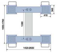 Подъемник плунжерный TOP LIFT 2.35 TS NT-platform