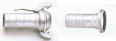Бауэр розетка и ниппель с патрубком под хомут из оцинкованной стали с прокладкой из NBR (масло-бензостойкой).