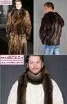 Шубы, куртки, шарфы из меха баргузинского соболя мужские