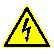Предупреждающий знак, код W 08 опасность поражения электрическим током
