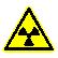 Предупреждающий знак, код W  05 опасно. Радиоактивные вещества или ионизирующее излучение