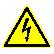 Предупреждающий знак, код W 08 опасность поражения электрическим током