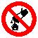 Запрещающий знак, код P 04 запрещается тушить водой