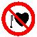 Запрещающий знак, код P 11  запрещается работа (присутствие) людей со стимуляторами сердечной деятельности