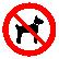 Запрещающий знак, код P 14 запрещается вход (проход) с животными