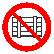 Запрещающий знак, код P 12  запрещается загромождать проходы и (или) складировать