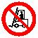 Запрещающий знак, код P 07 запрещается движение средств напольного транспорта