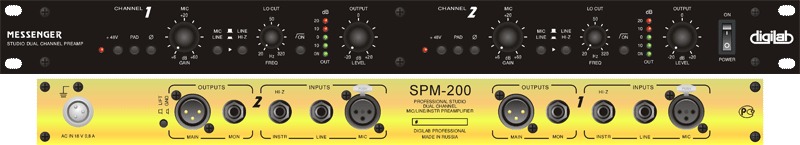 SPM-200 двухканальный студийный универсальный предусилитель SPM-200 двухканальный студийный универсальный предусилитель