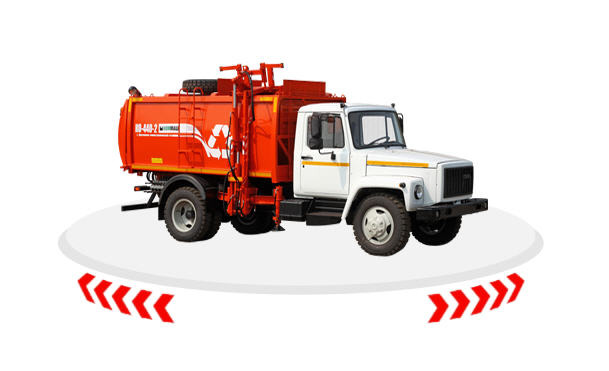 Мусоровоз с боковой загрузкой КО-440-2 Мусоровоз с боковой загрузкой КО-440-2