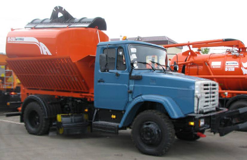 Комбинированная дорожная машина КО-829АД, Разбрасыватели соли и песка Комбинированная дорожная машина КО-829АД, Разбрасыватели соли и песка