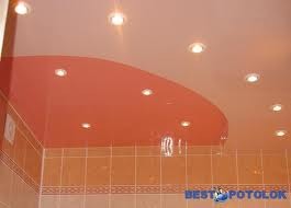 Натяжные потолки для ванных комнат.