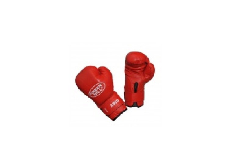 Боксерские перчатки BGA-2015  Green Hill Attack, 10 oz, Красные, кожа.
