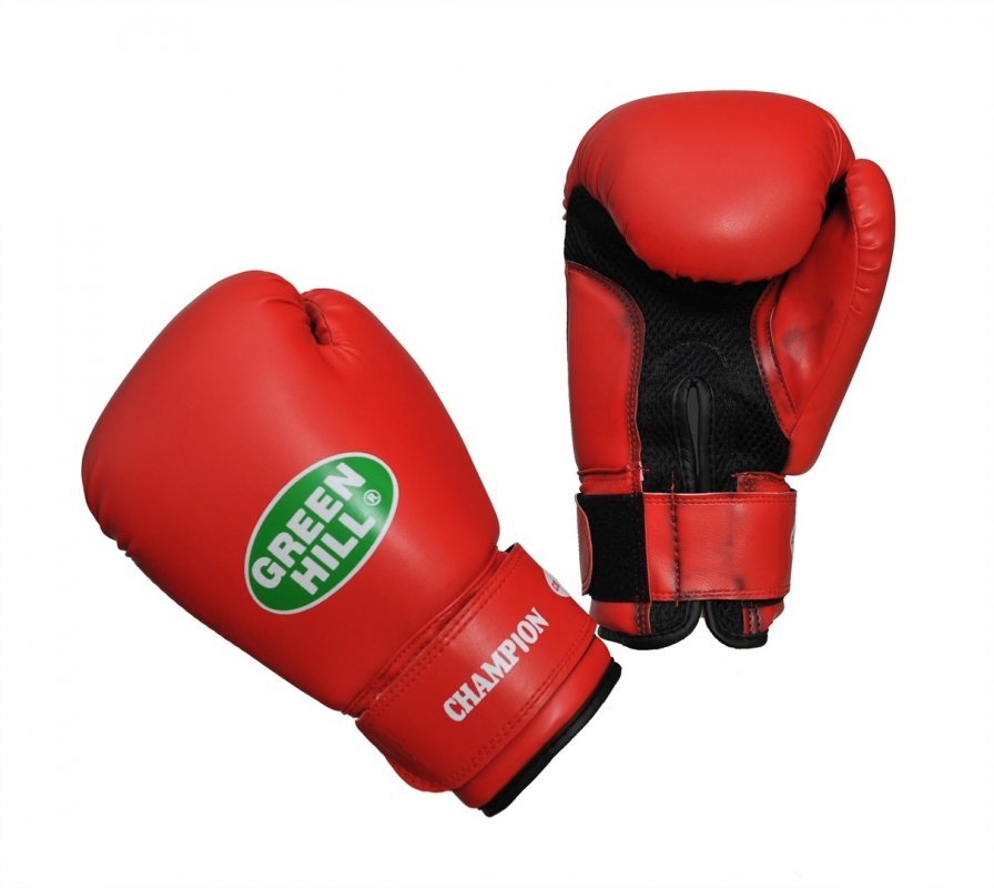 Перчатки боксерские BGC-2040b  Champion Красные 14 oz к