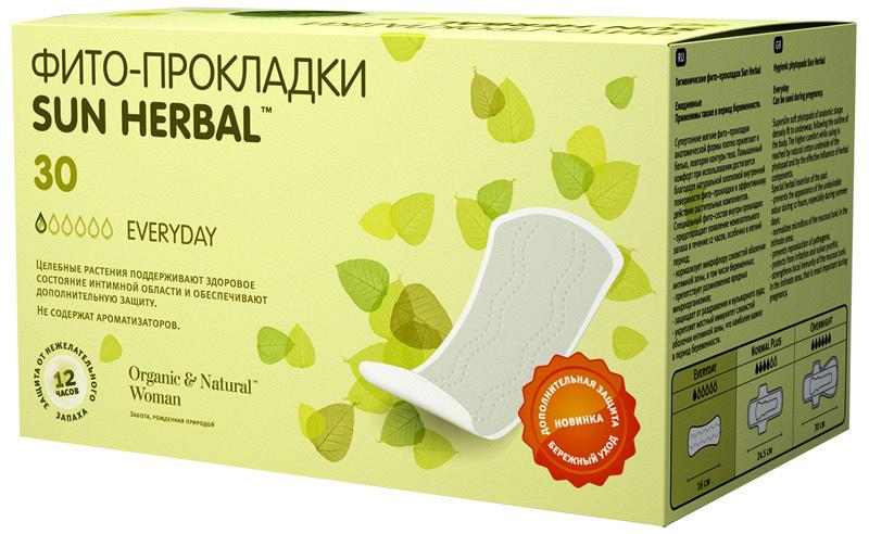 Ежедневные фито-прокладки SUN HERBAL(Everyday) Ежедневные фито-прокладки SUN HERBAL(Everyday)