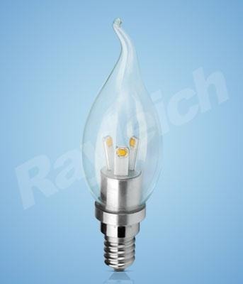 Светодиодные лампы E14Candle C35 Bent tip